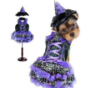 Purple Witch Puppe Love/PamPet Halloween Dog Pet Costume